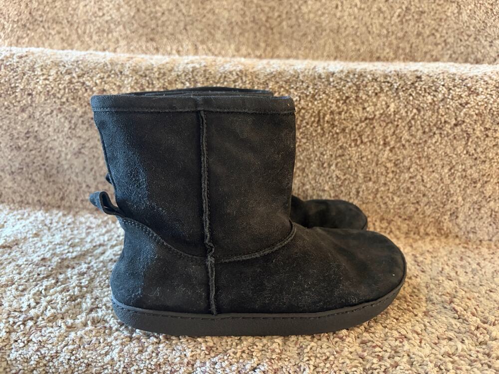 Groundies womens 7.5 black warm boots
